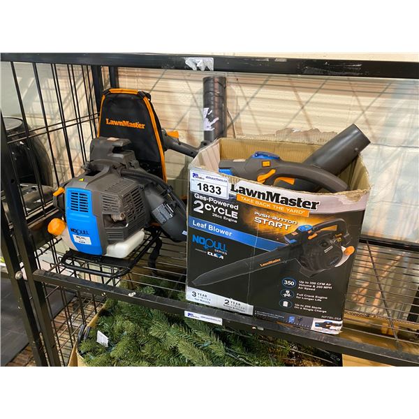 2 LAWN MASTER LEAF BLOWERS MAY NEED REPAIRS