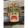 Image 2 : ROBERT THOMAS SEA SERPENT MASK WITH CEDAR BARK HAIR APPROX 30" X 84"
