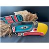 Image 2 : WEST COAST FIRST NATIONS CARVED AND PAINTED EAGLE MASK WITH CEDAR BARK HAIR