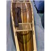 Image 3 : BEAUTIFUL CUSTOM 17' CEDAR STRIP CANOE, HANDCRAFTED BY DAVID BRAFORD IN 1991 WITH OAK TRIM AND