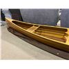 Image 4 : BEAUTIFUL CUSTOM 17' CEDAR STRIP CANOE, HANDCRAFTED BY DAVID BRAFORD IN 1991 WITH OAK TRIM AND