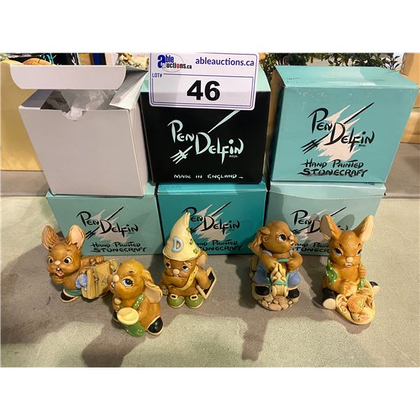 5 ASSORTED PEN DELFIN FIGURES