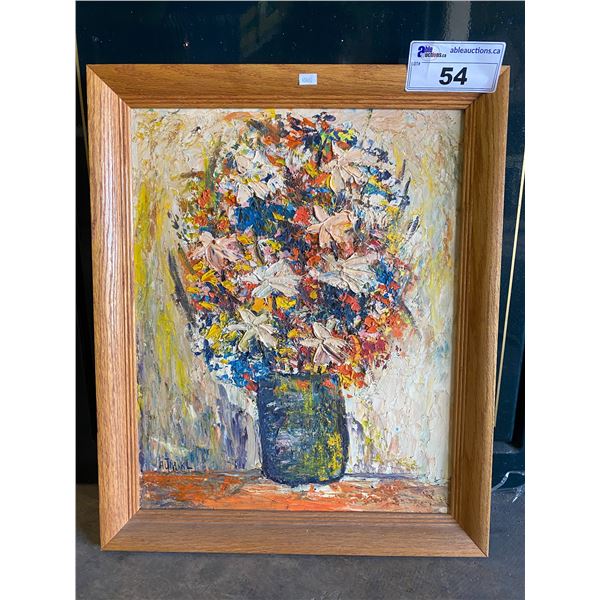 ORIGINAL OIL ON BOARD SIGNED BY A. J. MIKL