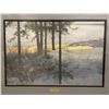 Image 4 : FRAMED & SIGNED LEP 7169/9600 BY ROBERT BATEMAN TITLED "EDGE OF THE NIGHT- TIMBER WOLVES" WITH COA