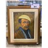 Image 1 : FRAMED & SIGNED ORIGINAL OIL ON CANVAS PAINTING TITLED " THE STORYTELLER" BY ANNE STAJER