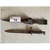 Image 1 : AUSTRIAN BAYONET WITH ENGRAVINGS (I.E. CE WG, HS.HA, & 20587