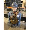 Image 1 : MANNEQUIN WITH VINTAGE WAR CLOTHING & WORLD WAR 1 HELMET