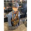 Image 4 : MANNEQUIN WITH VINTAGE WAR CLOTHING & WORLD WAR 1 HELMET