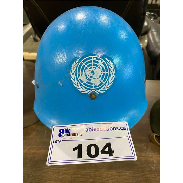 VINTAGE "UNITED NATIONS" ARMY HELMET