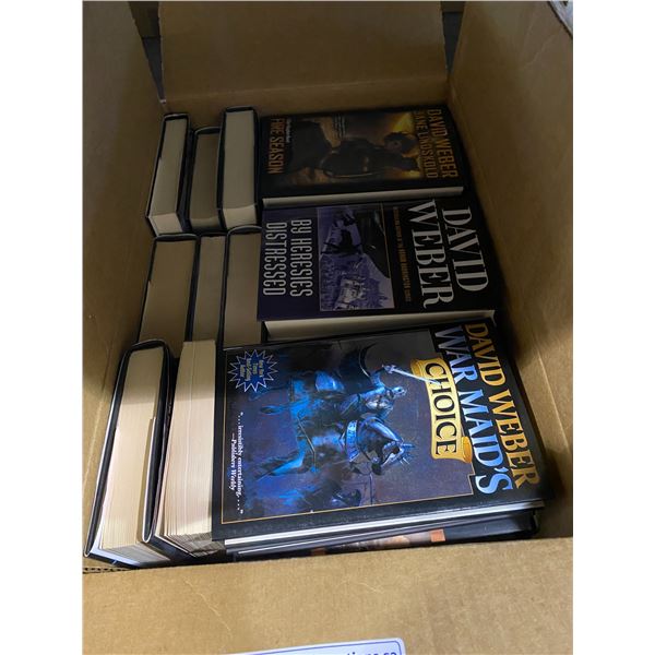 BOX OF ASSORTED HARDCOVER BOOKS