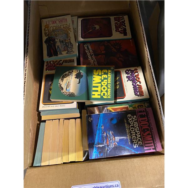 BOX OF ASSORTED SCI-FI PAPERBACK BOOKS