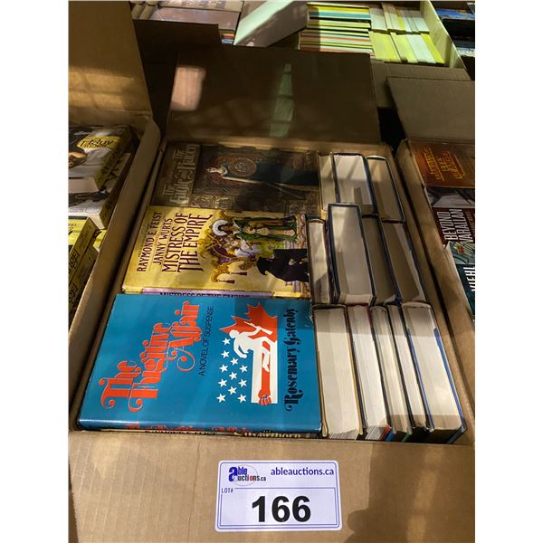 BOX OF ASSORTED HARDCOVER BOOKS