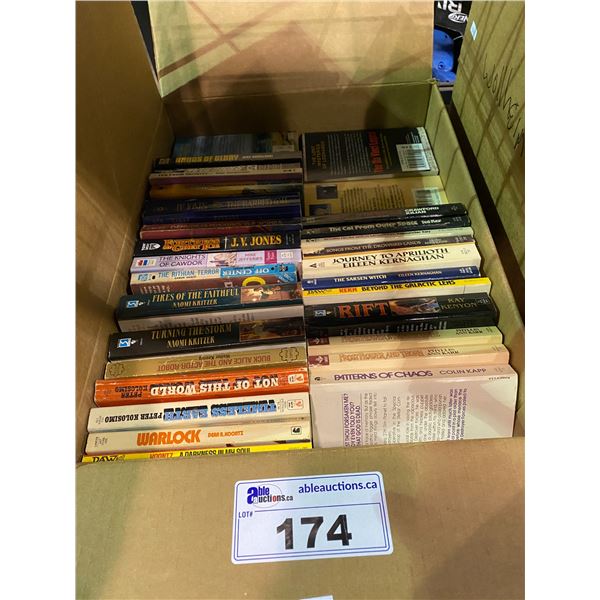 BOX OF ASSORTED PAPERBACK BOOKS