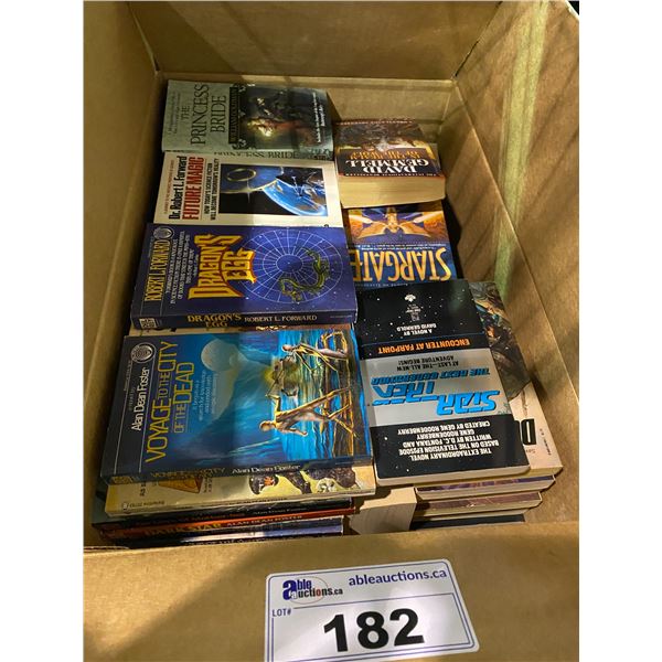 BOX OF ASSORTED PAPERBACK BOOKS