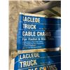 Image 2 : LACLEDE TRUCK CABLE CHAINS, XXL HIGH VISION SHIRT, 3 ROLLS OF WALLPAPER, REFLECTIVE SHEET
