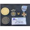 Image 1 : 4 MEDALS (3 OF WHICH BEING WAR TIMES): FRIEDEN SFORMEL DES DEVT 1917, CANADA VALCARTIER CAMP 1914,