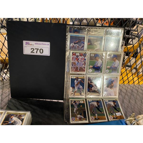 BINDER OF ASSORTED BASEBALL CARDS