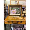 Image 2 : CANVASES, FRAMES, EASEL, PAINT STORAGE BOX, ETC