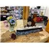 Image 1 : 2 VINTAGE SODA BOTTLES, RADNOR FLORAL PIECE, TITANIC CERAMIC MODEL
