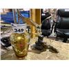 Image 1 : DECORATIVE VASE & GLASS EAGLE ON WOOD