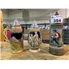 Image 1 : 3 GERMAN MADE STEIN MUGS