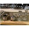 Image 2 : SILVERWARE SET (PLATTERS, PITCHERS, CANDLE STANDS, SERVING TRAY)