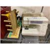 Image 2 : JANOME DECOR EXCEL II 5024 SEWING MACHINE, LOOM, 2 TUBS OF THREAD/ETC