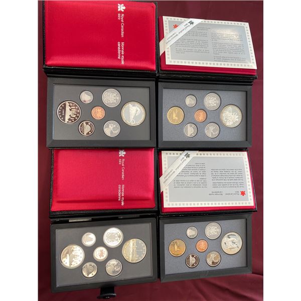 Royal Canadian Mint Sets 84', 86', 88' 90'