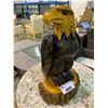 Image 2 : HAND CARVED WOODEN EAGLE FIGURE