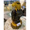 Image 2 : HAND CARVED WOODEN EAGLE FIGURE