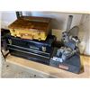 Image 1 : HUSKY TOOL BOX WITH CONTENTS, MITUTOYO GRAPLATE, BOX OF HARDWARE, & PRESS MACHINE