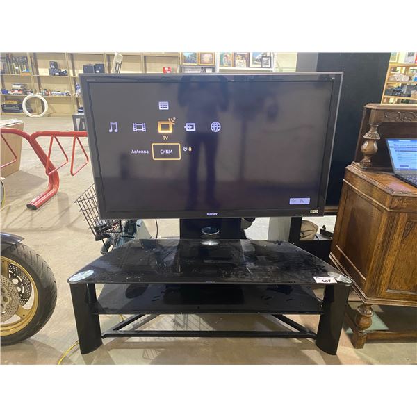 SONY BRAVIA 52  TV MODEL KDL-52XBR9 WITH TV STAND