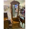 Image 1 : OAK HALL STAND WITH STORAGE COMPARTMENT