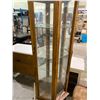 Image 3 : OAK CHINA CABINET 70.5 X 21"