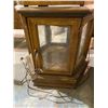 Image 4 : OAK CHINA CABINET 70.5 X 21"