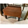 Image 2 : TABLE 48 X 36", 2 BOOK SHELVES 71 X 20" & OTTOMAN
