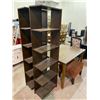 Image 3 : TABLE 48 X 36", 2 BOOK SHELVES 71 X 20" & OTTOMAN