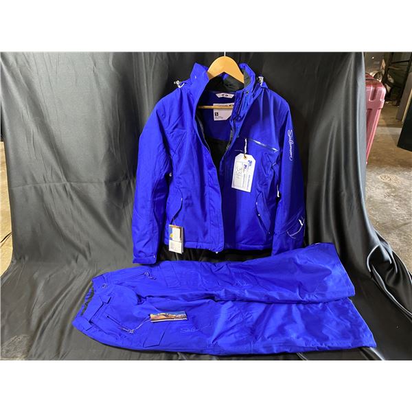 NEW WITH TAGS SALOMON SNOWSUIT SIZE SMALL TOP & XS BOTTOMS