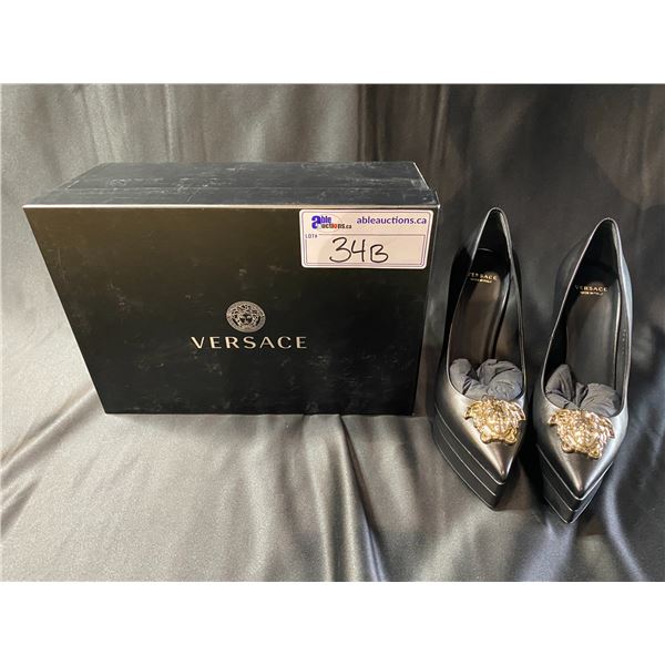 NEW IN BOX VERSACE MEDUSA HEAD HIGH HEELS SIZE 36