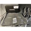 Image 1 : CHANEL SIZE 36 1/2 WITH BOX & DUST BAG HIGH HEELS