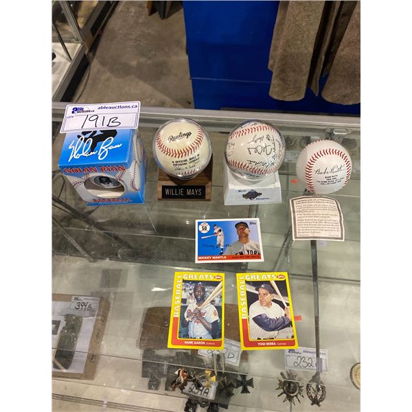 ASSORTED BASEBALL MEMORABILIA