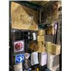 Image 2 : 2 SHELVE OF ASSORTED STORAGE LOCKER GOODS: PRINTER, MERIDIAN GPS, STICKERS, CABLES, & MORE
