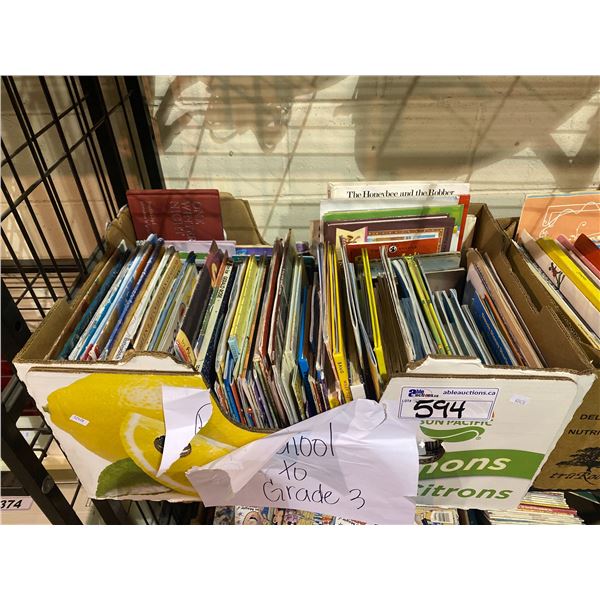 ASSORTED PRESCHOOL-GRADE 3 LEVEL CHILDREN'S BOOKS