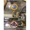 Image 3 : MILITARY POUCH, ASSORTED PATCHES AND PINS