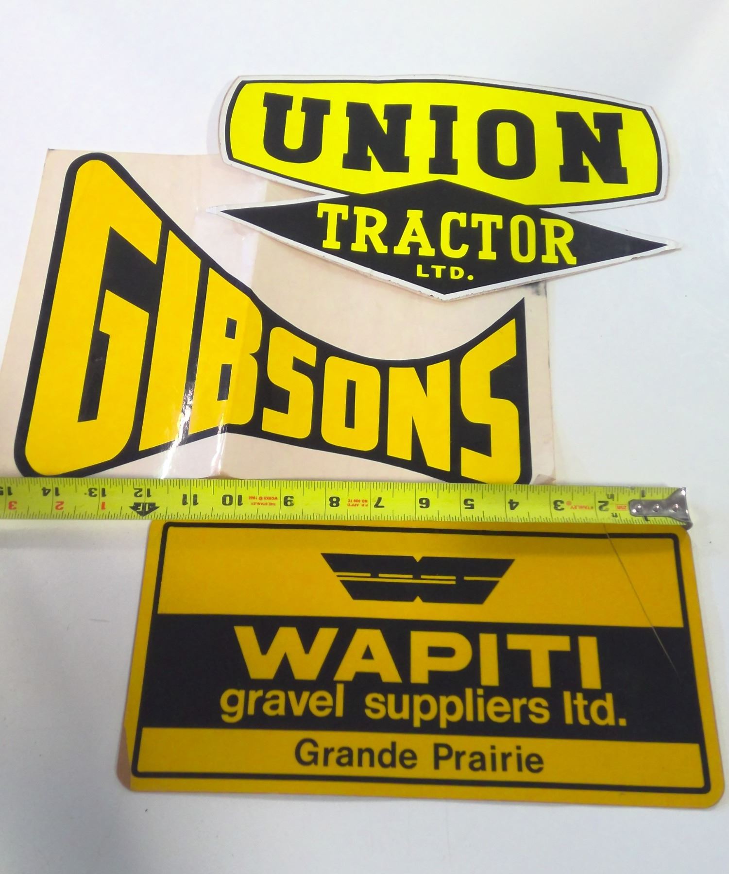 Vintage Grande Prairie Alberta Truck Decals