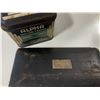 Image 2 : Vintage Alpha Chalk Tin and misc antique Math set pcs