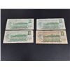 Image 2 : Lot of 4 Circulated 1973 Canada 1 Dollar Bills