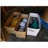 Image 1 : Three boxes of rain gear and hard hats