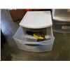 Image 2 : 3 STACKING 1 DRAWER ORGANIZERS, STAPLER, AIR DRILL, CAMERA AND CHARGING STATION