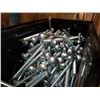 Image 2 : Tote of new 10 inch carriage bolts